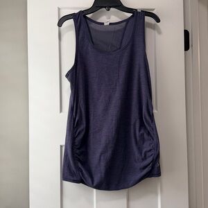 Old Navy Women's Heathered Dark Purple Maternity Tank Top size small